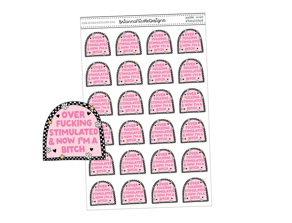 Overstimulated Planner Stickers