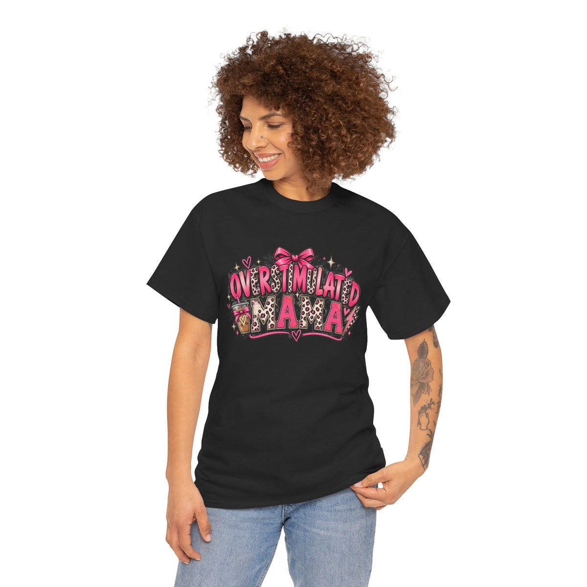 Overstimulated Mama T-Shirt — Funny Graphic Tee for Busy Moms