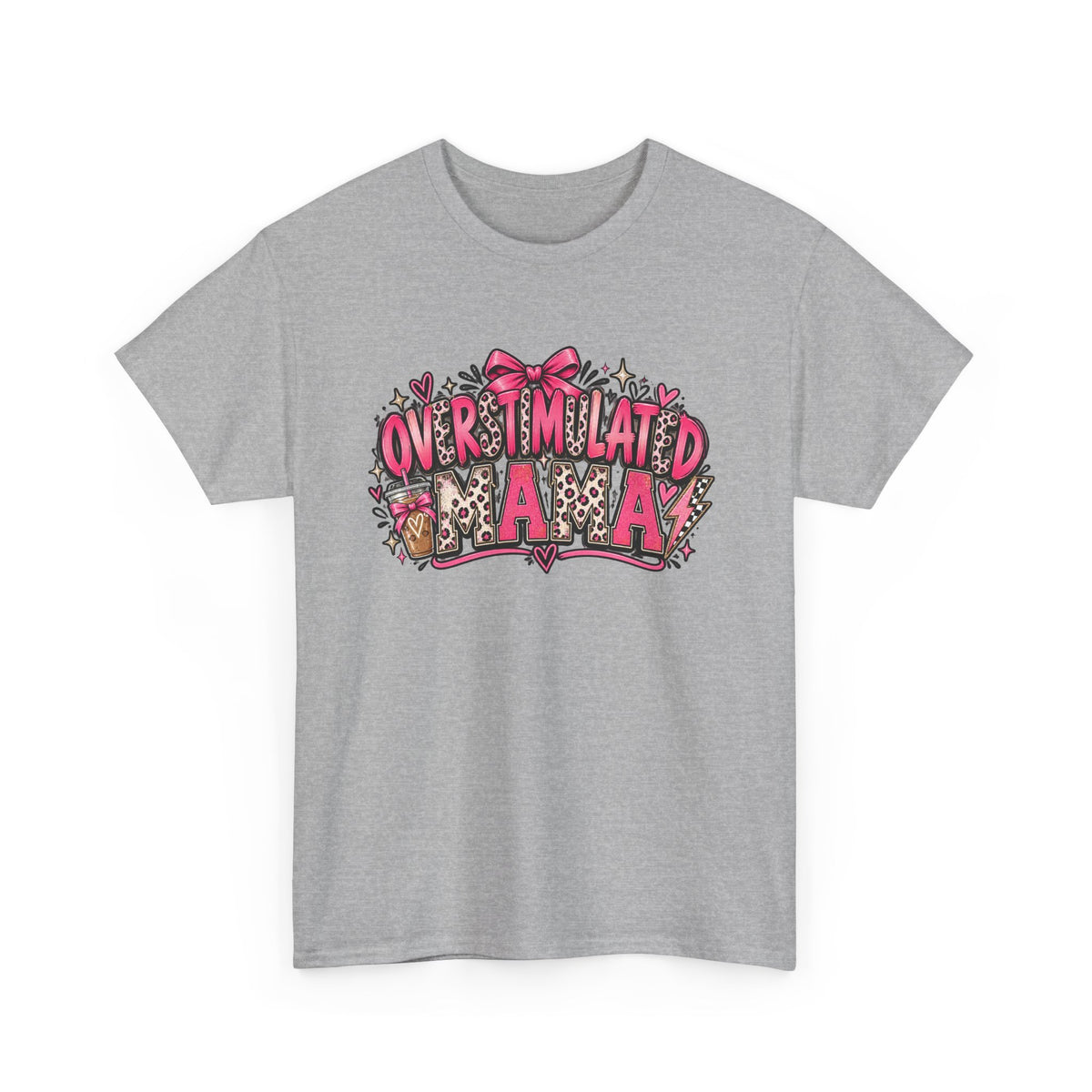 Overstimulated Mama T-Shirt — Funny Graphic Tee for Busy Moms