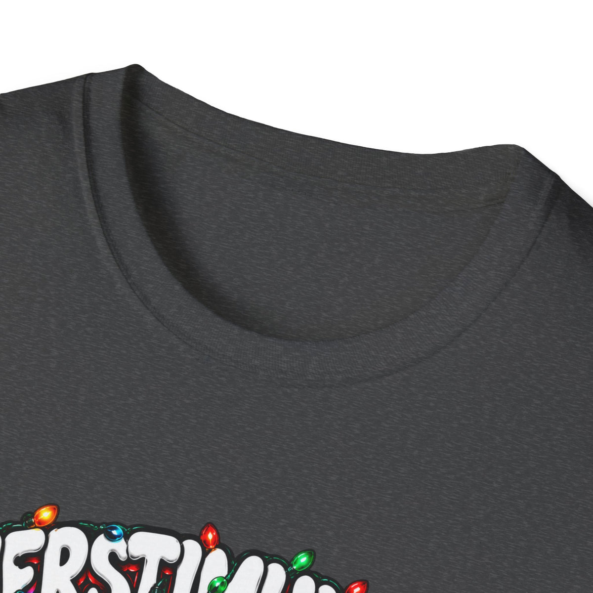 T-Shirt — "Overstimulated But Festive" Christmas Cat Holiday Tee