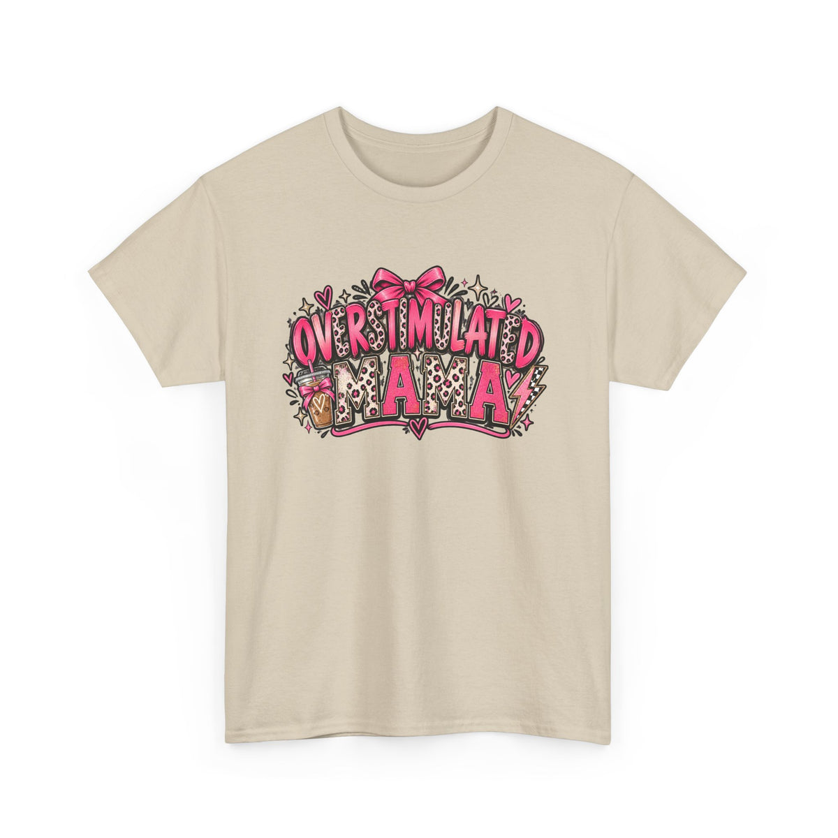 Overstimulated Mama T-Shirt — Funny Graphic Tee for Busy Moms