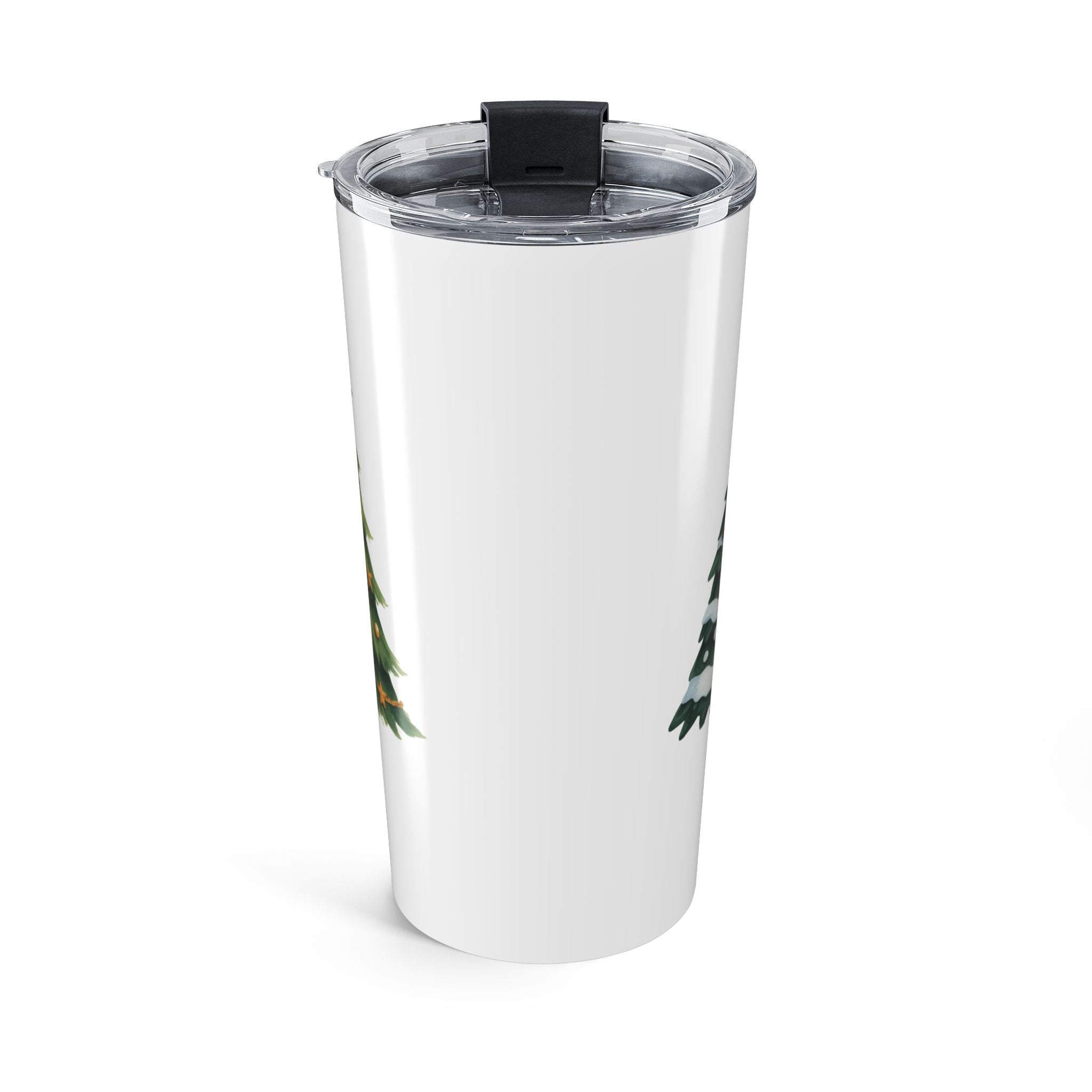 Merry Christmas Pine Tree Trio Tumbler | 20oz Stainless Travel Cup
