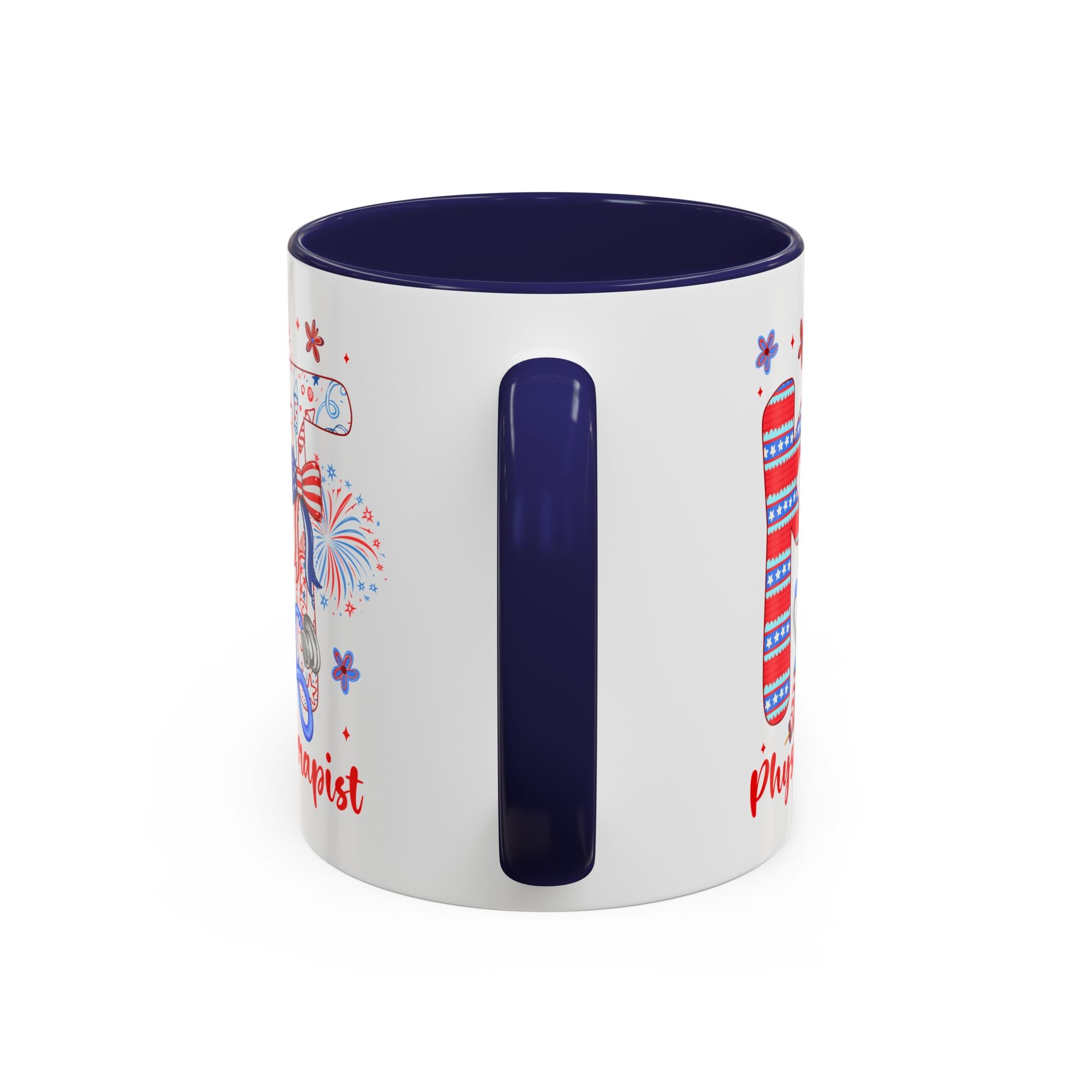 Physical Therapist Patriotic Accent Coffee Mug — 11/15oz