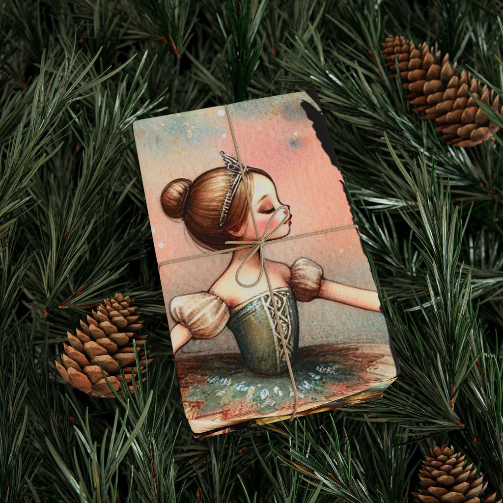 Nutcracker Ballerina Christmas Wrapping Paper | Holiday Gift Wrap