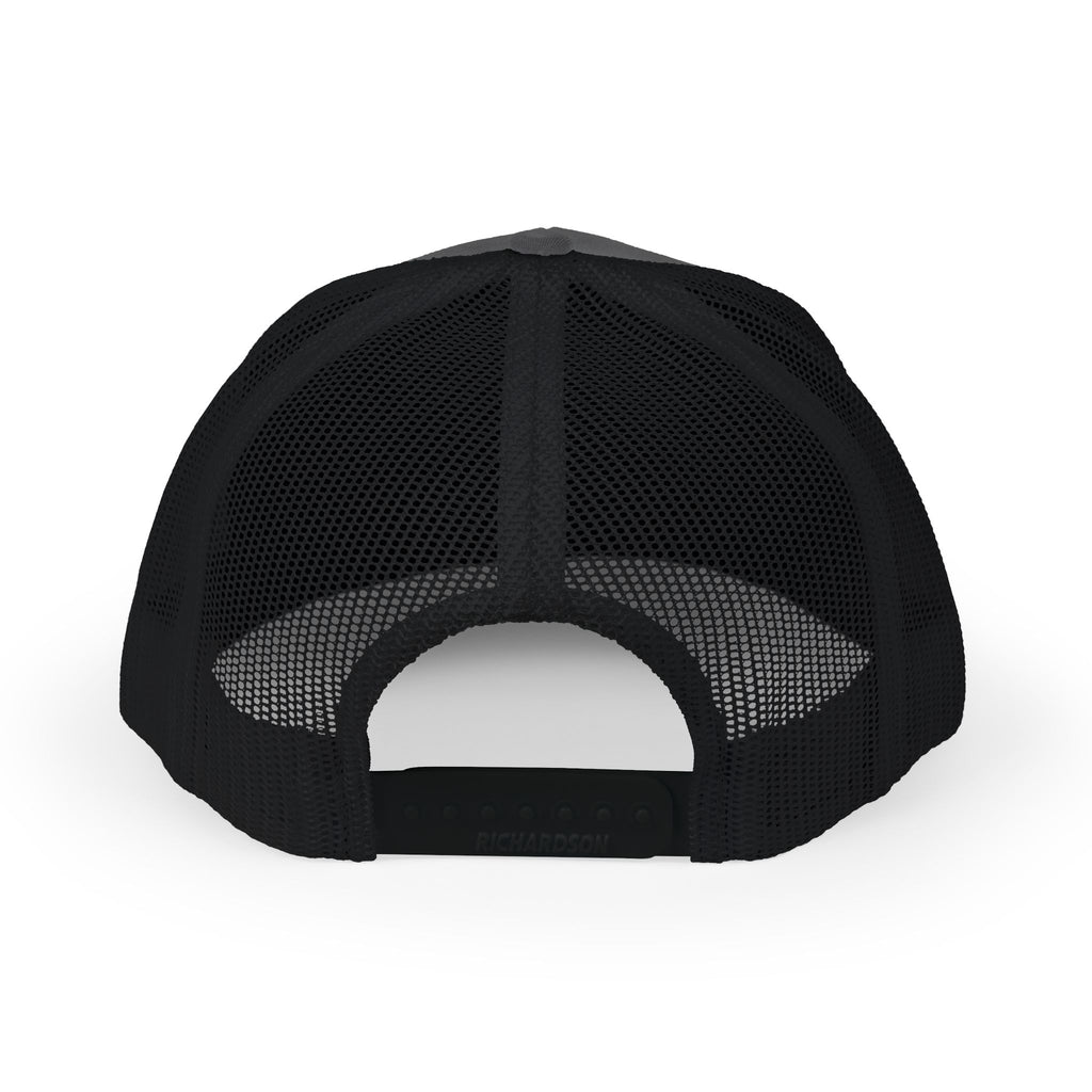 Camping Crew Snapback Trucker Cap — Mountain Graphic Hat for Outdoor Enthusiasts