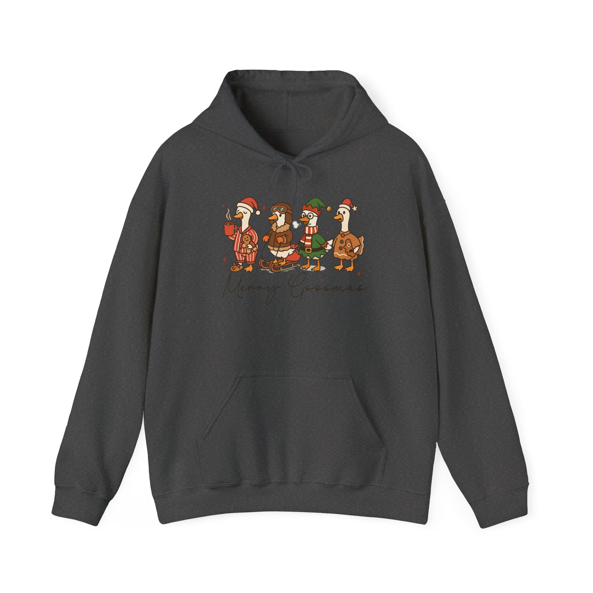 Penguin Carolers Merry Christmas Hoodie | Holiday Penguin Sweatshirt