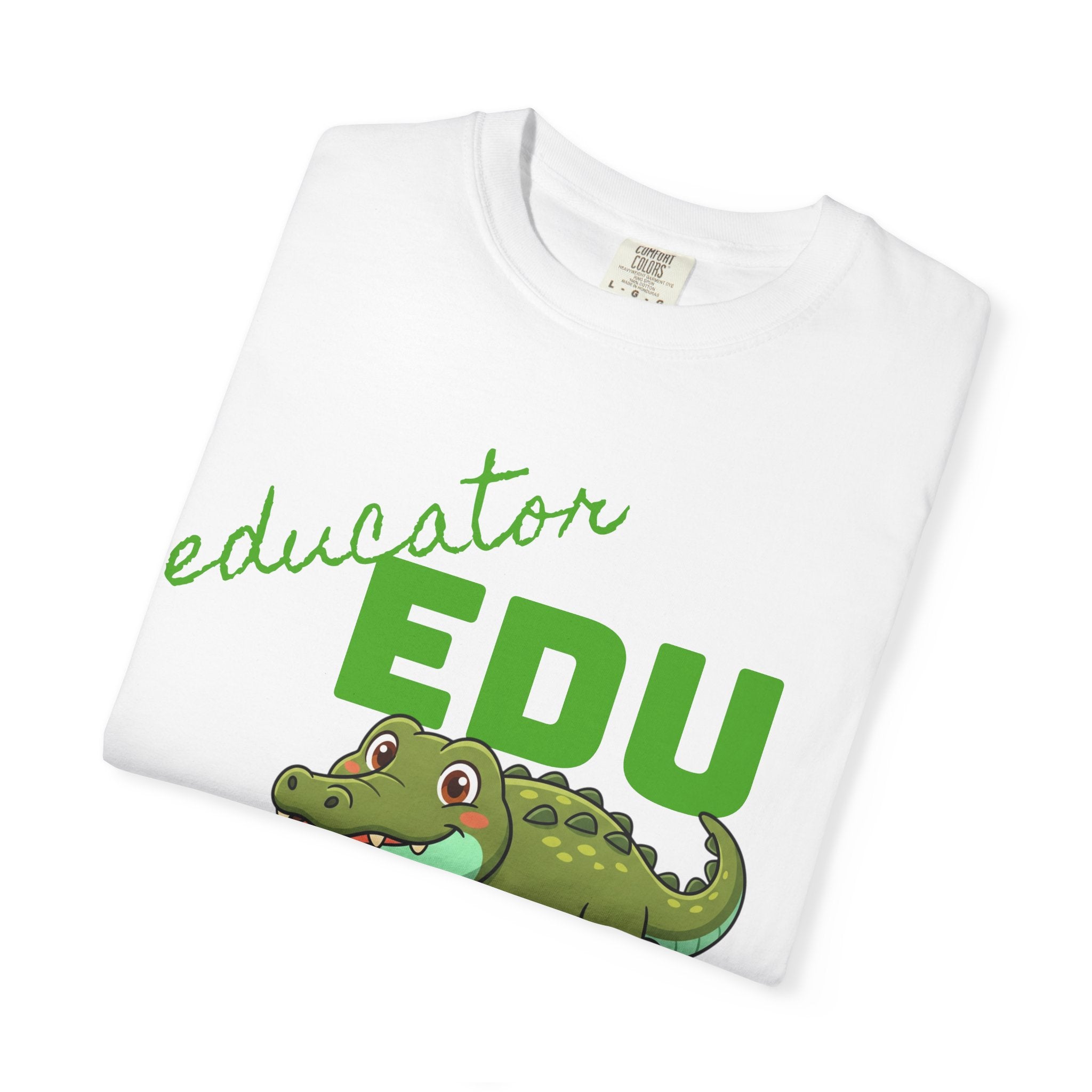 Educator Edu-Gator T-Shirt — Funny Teacher Alligator Tee (Classroom Approved)