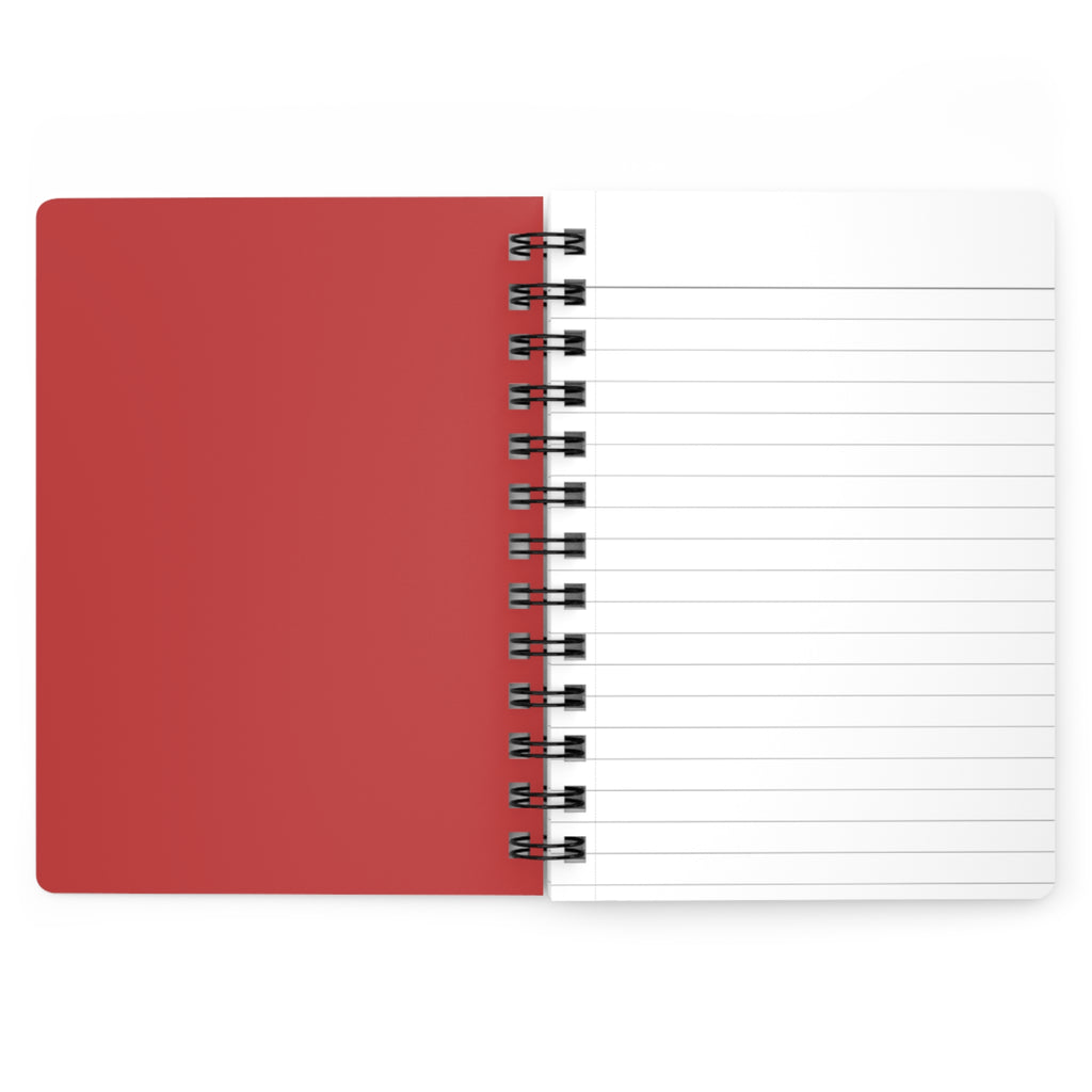 Christmas Tree Patchwork Spiral Journal — Merry Christmas Holiday Notebook