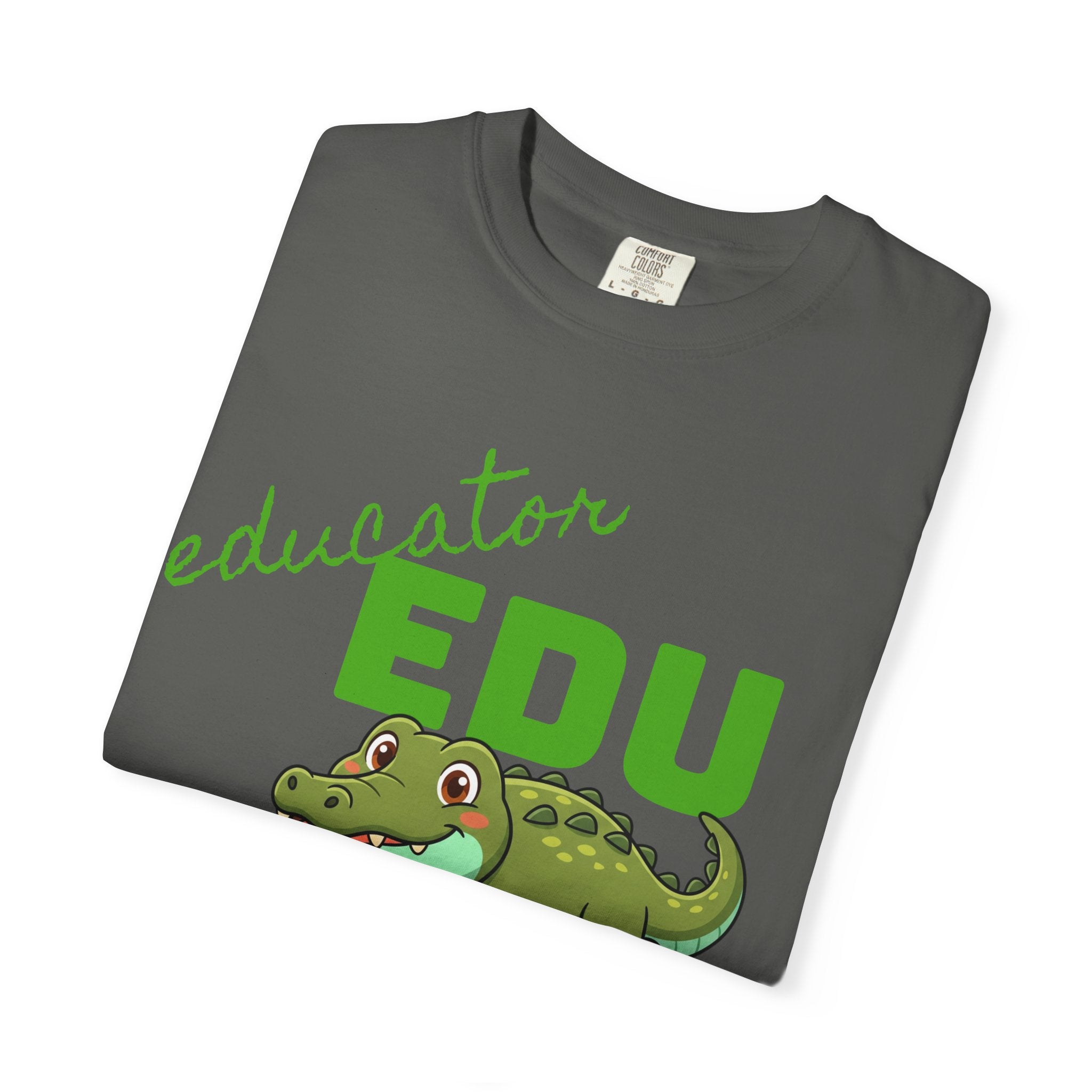 Educator Edu-Gator T-Shirt — Funny Teacher Alligator Tee (Classroom Approved)