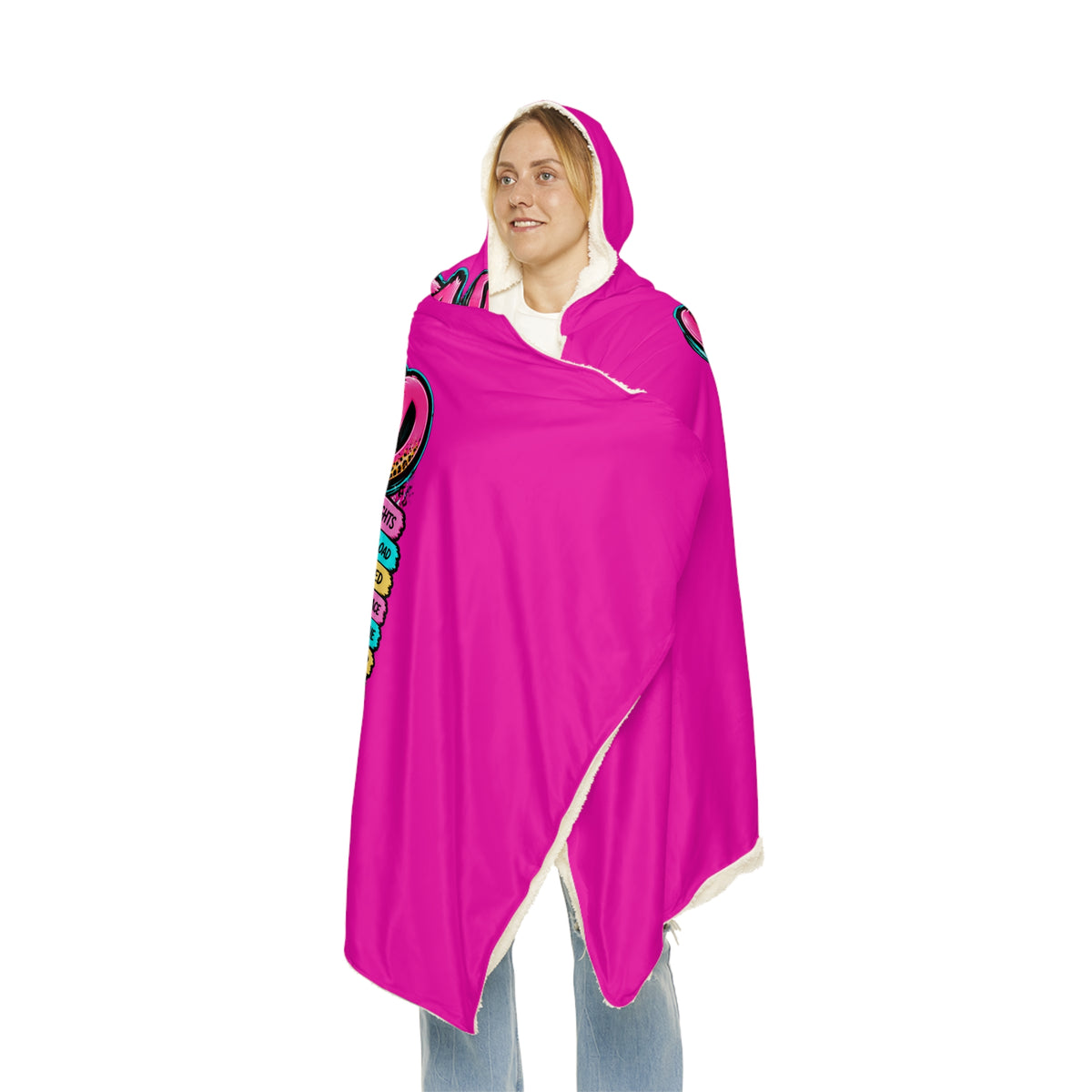 Overstimulated Mom Hooded Blanket — "But I Got This" Cozy Snuggle Throw for Moms