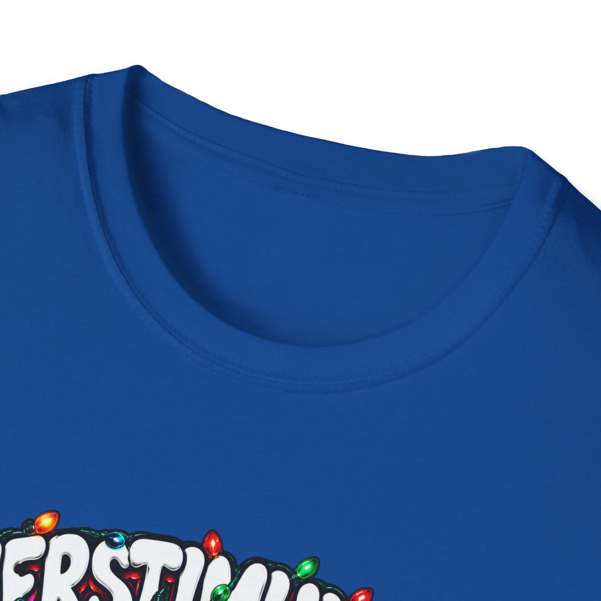 T-Shirt — "Overstimulated But Festive" Christmas Cat Holiday Tee