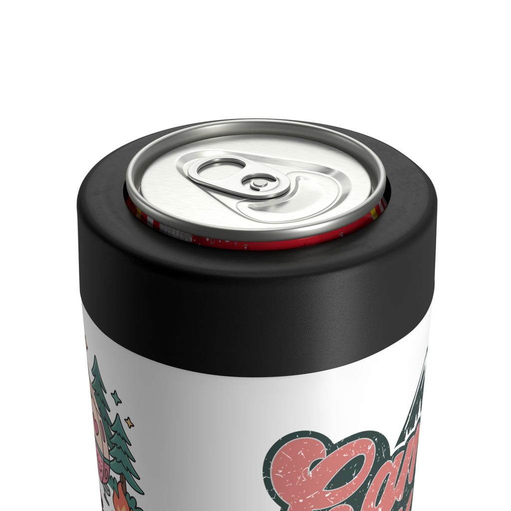 Camping Mama Can Holder | Cute Camper, Pines, Campfire Drink Cooler