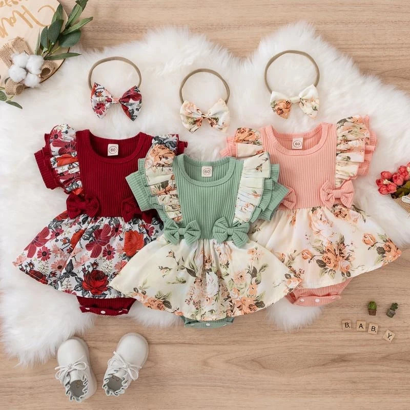 Summer Cotton Baby Girl Jumpsuit