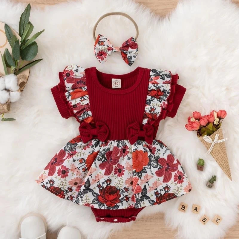 Summer Cotton Baby Girl Jumpsuit