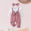 Floral Patchwork Baby Romper Headband Set