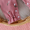 Floral Patchwork Baby Romper Headband Set