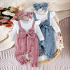 Floral Patchwork Baby Romper Headband Set