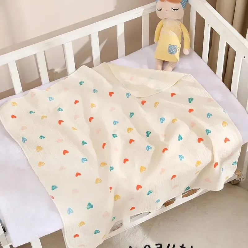 Cotton Muslin Baby Swaddle Blanket