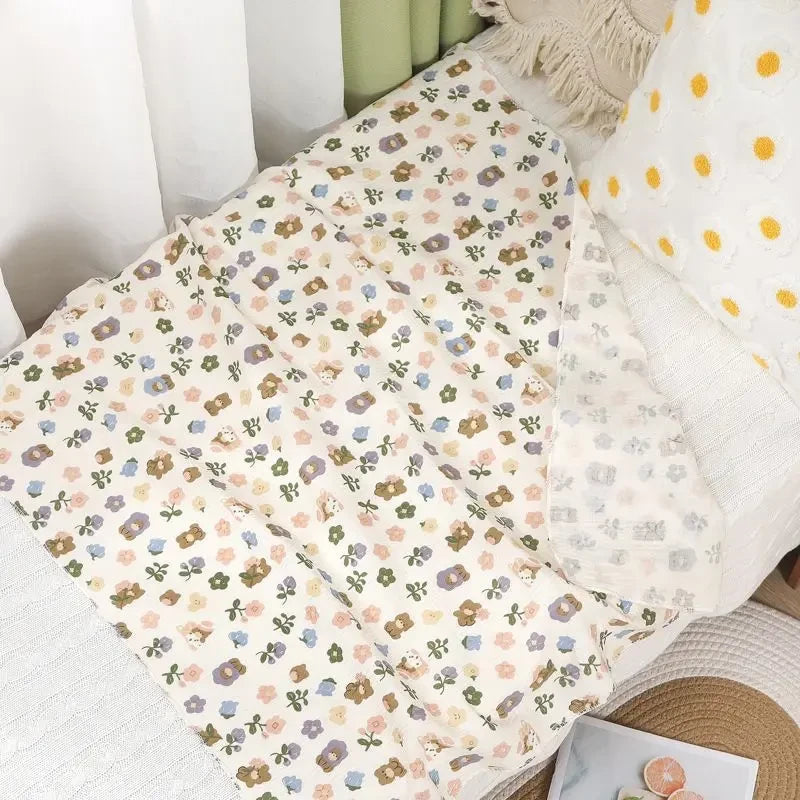 Cotton Muslin Baby Swaddle Blanket
