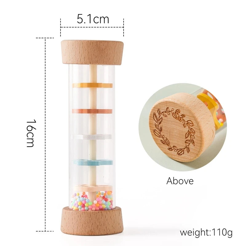 Montessori Wooden Rain Rattle