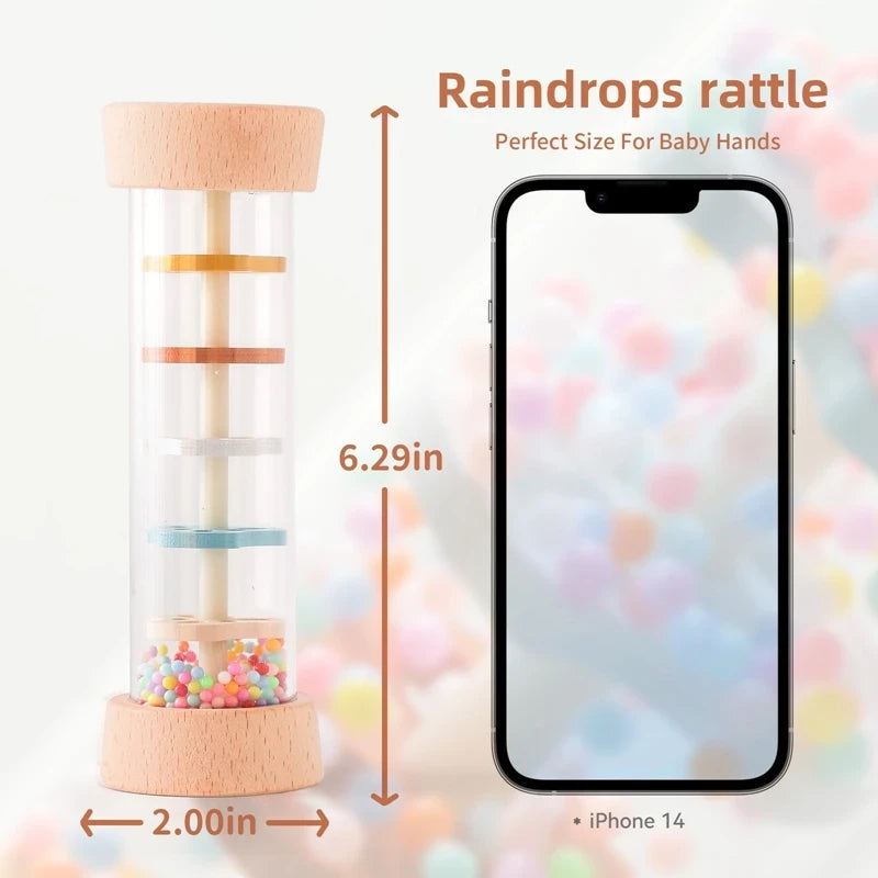 Montessori Wooden Rain Rattle