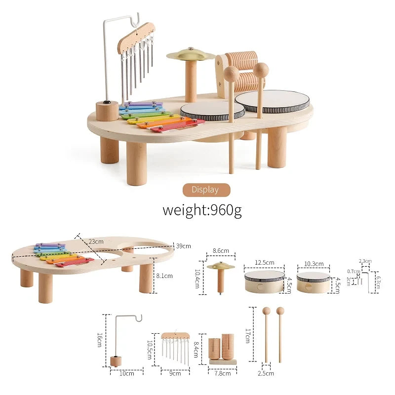 Montessori Wooden Rain Rattle
