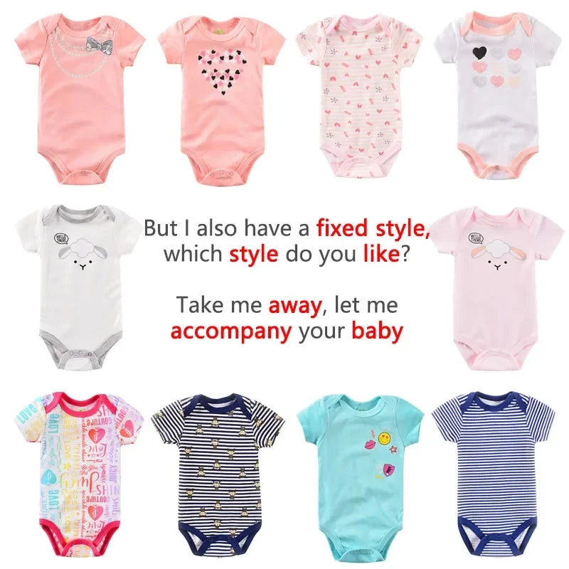 Soft Cotton Newborn Baby Bodysuit