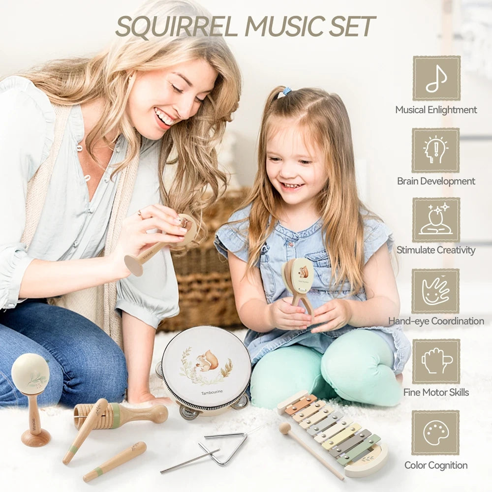 Wooden Montessori Musical Instrument Toy