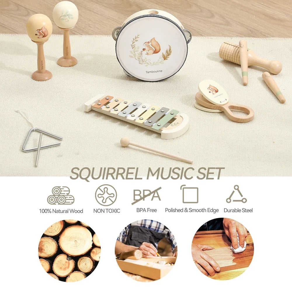Wooden Montessori Musical Instrument Toy