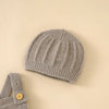 Knitted Baby Romper Hat Set