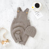 Knitted Baby Romper Hat Set