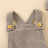 Knitted Baby Romper Hat Set