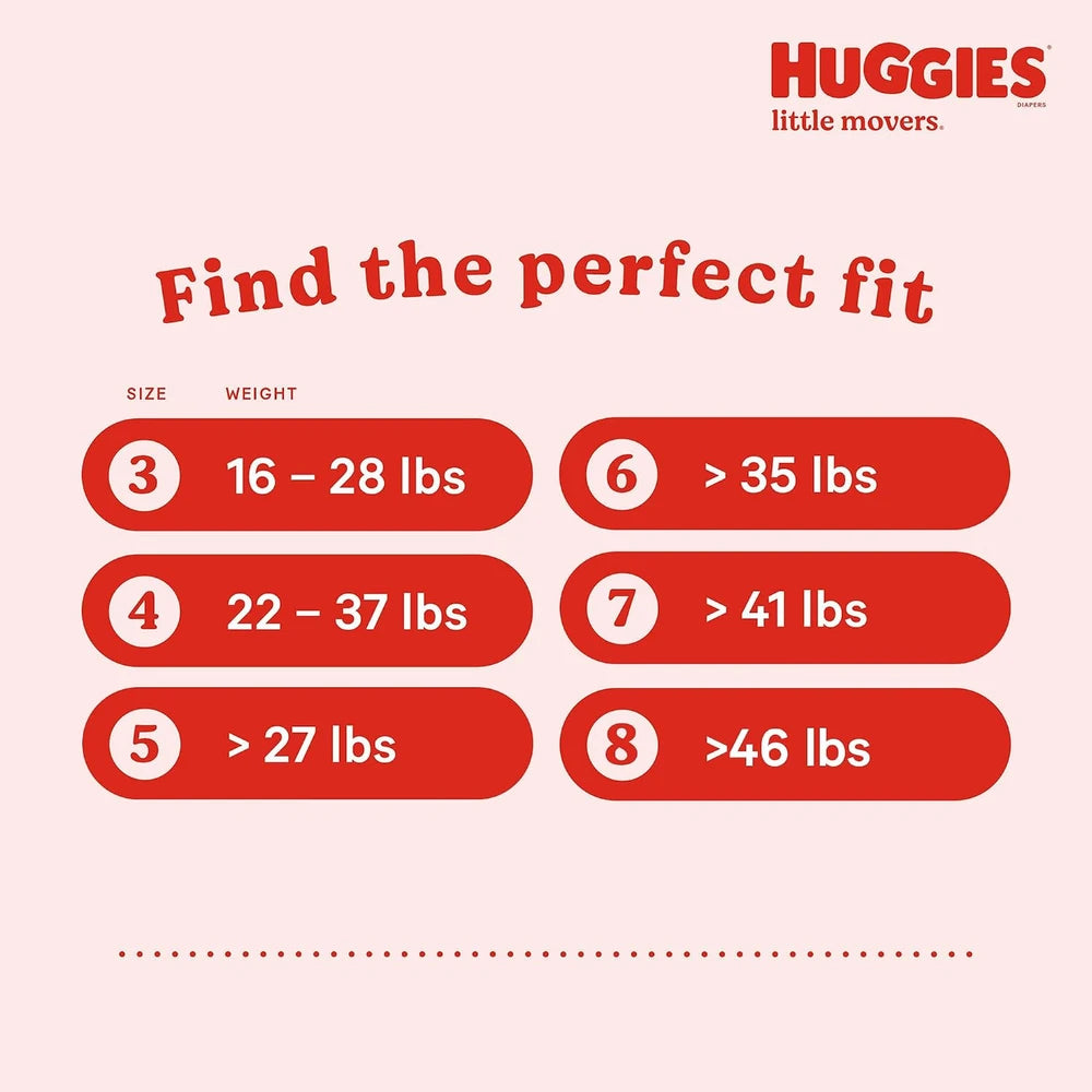Huggies Little Movers Baby Diapers