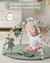 Sage Green Baby Play Gym Mat