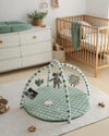 Sage Green Baby Play Gym Mat