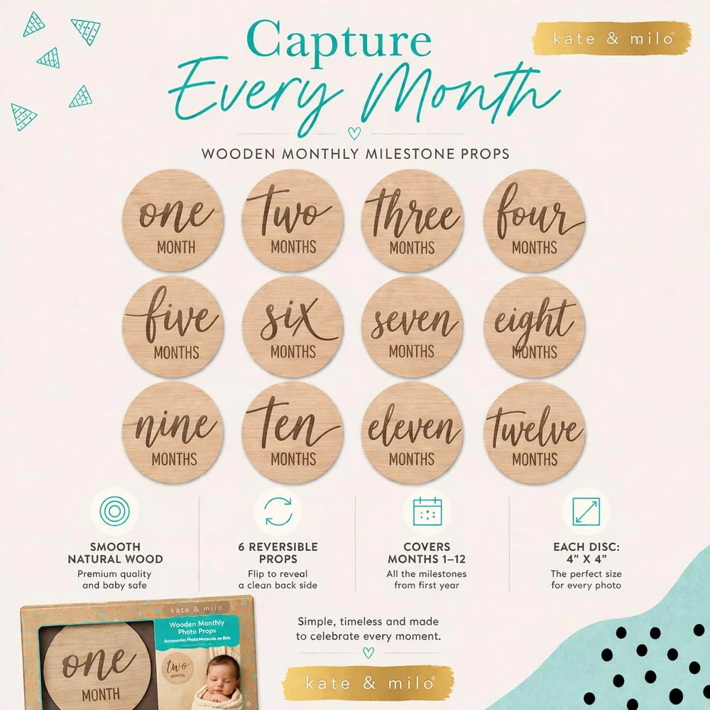 Baby Monthly Milestone Marker Discs
