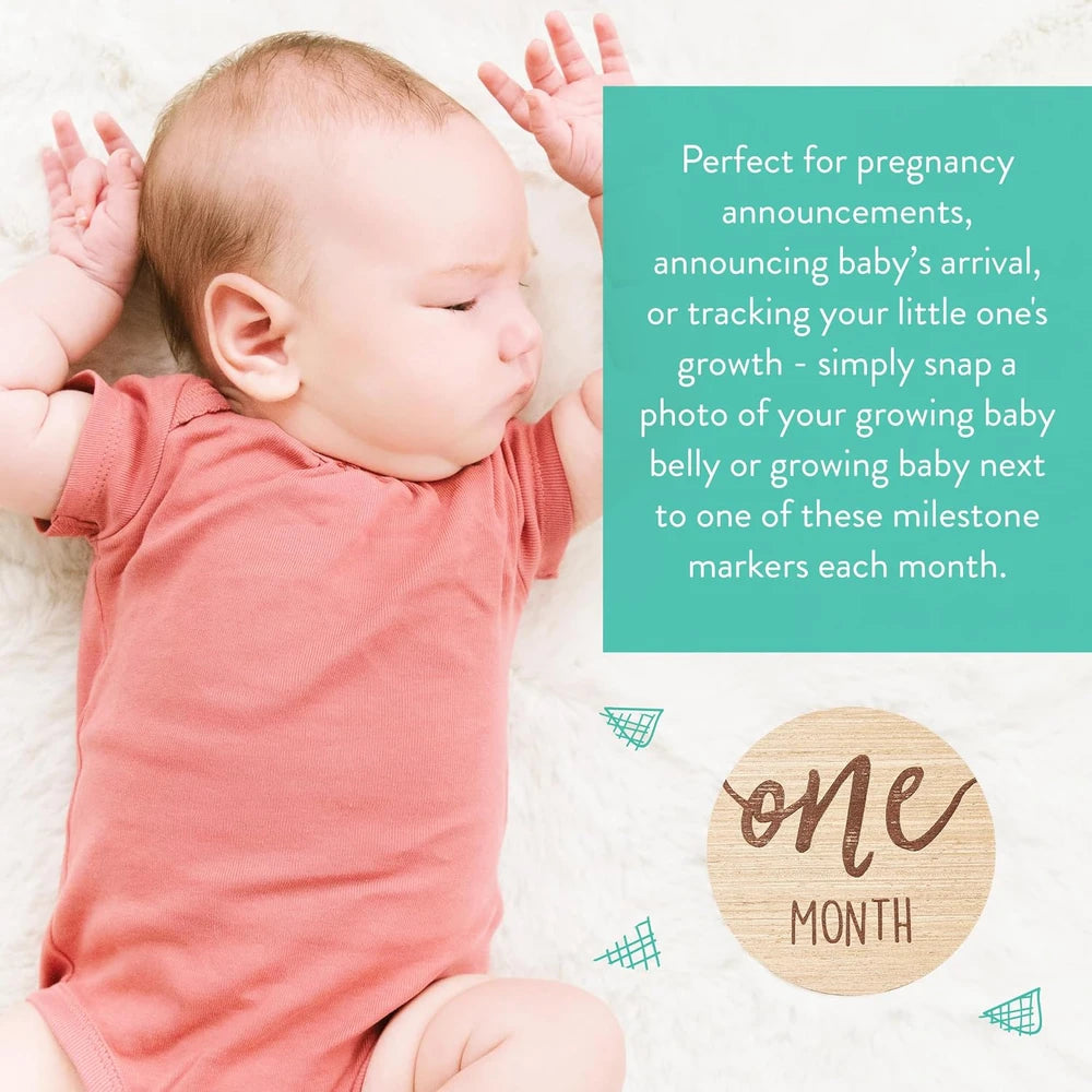 Baby Monthly Milestone Marker Discs