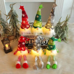 Knitted LED Gnome Christmas Ornament
