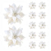 Artificial Christmas Flower Ornaments