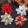 Artificial Christmas Flower Ornaments