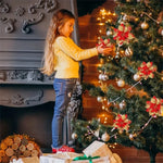 Artificial Christmas Flower Ornaments