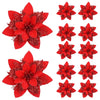 Artificial Christmas Flower Ornaments