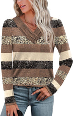 Wiholl V-Neck Long Sleeve Tunic