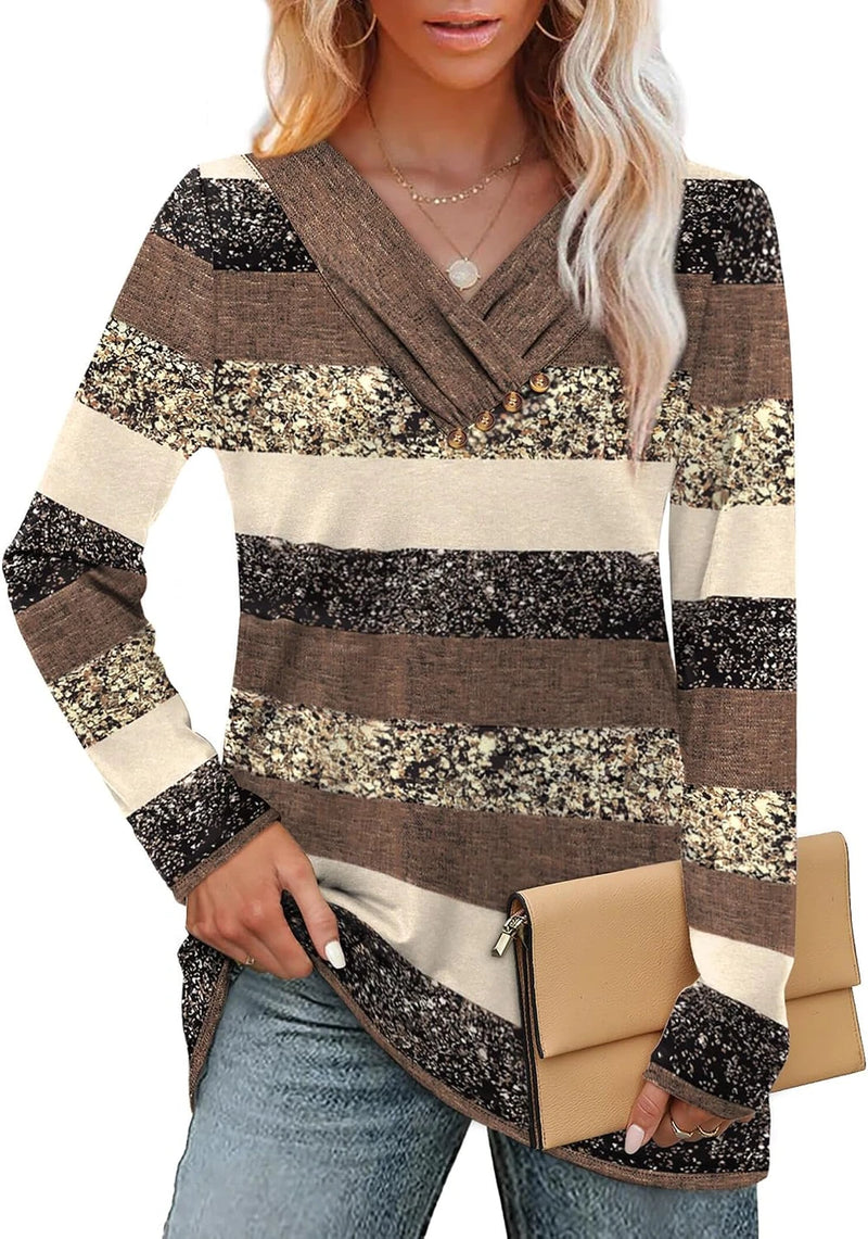 Wiholl V-Neck Long Sleeve Tunic