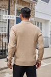 Coofandy Mens Quarter Button Knit Sweater