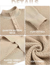 Coofandy Mens Quarter Button Knit Sweater