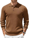 Mens Knit Polo Sweater