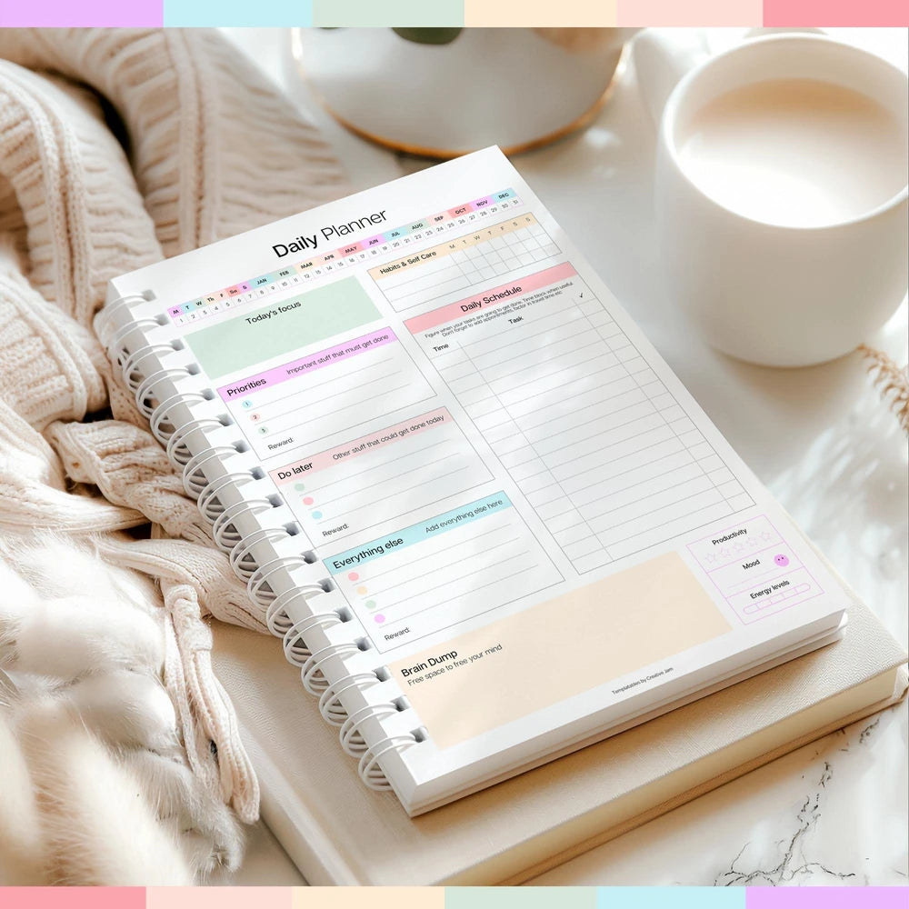 Colorful ADHD Daily Planner