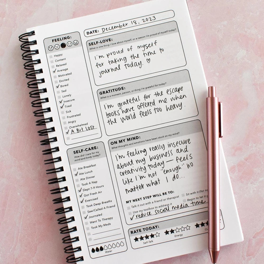 Mental Health Journal with Prompts