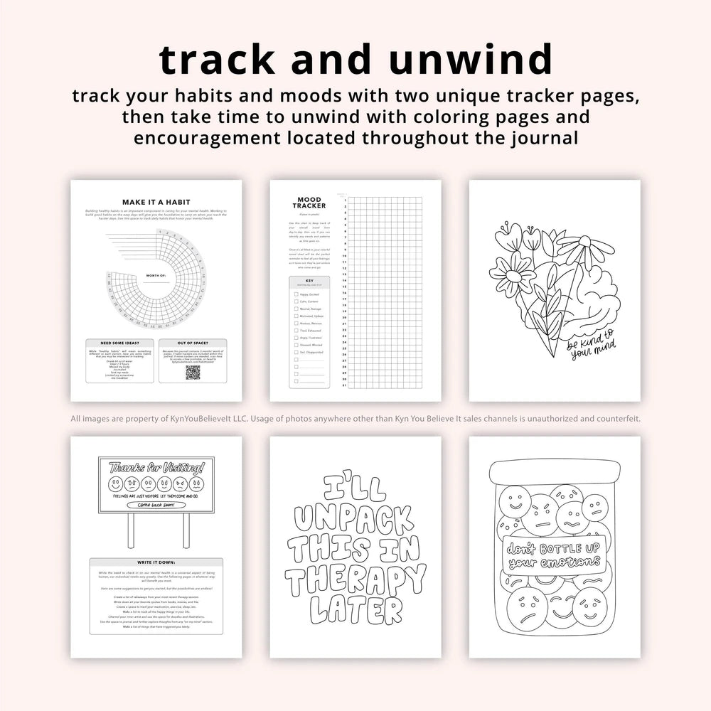 Mental Health Journal with Prompts